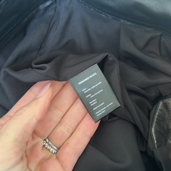 INTERMIX Black Remi Pleated Leather Shorts NWT - Picture 9 of 9